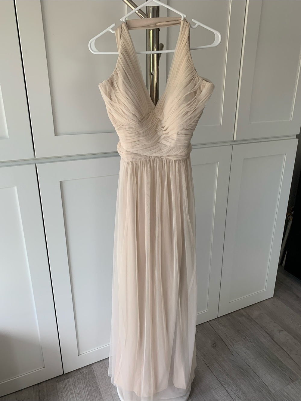 Anthropologie/BHLDN Hitherto Edith Cross Back Formal Bridesmaids Dress, Size 10.